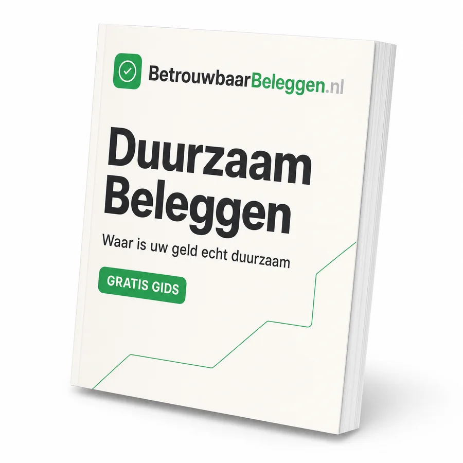 Omslag van de gratis gids "Duurzaam beleggen: waar is uw geld echt duurzaam?"